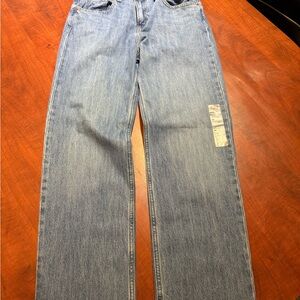 Levi's Medium Wash Straight-Leg Jeans - Light Blue Denim